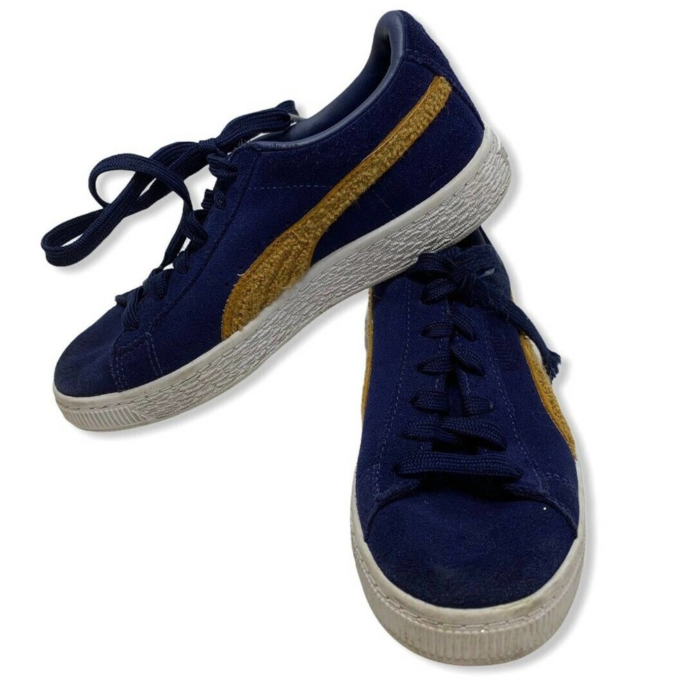 Puma‎ Blue Suede Classic Terry Sneaker Size 2.5